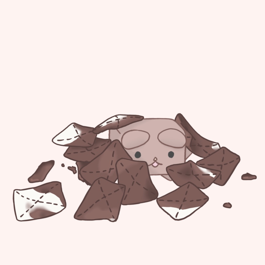 ココアでひとやすみ【ピンク・ばってん模様】マグカップ