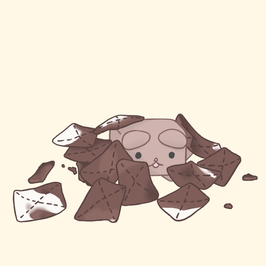 ココアでひとやすみ【イエロー・ばってん模様】マグカップ