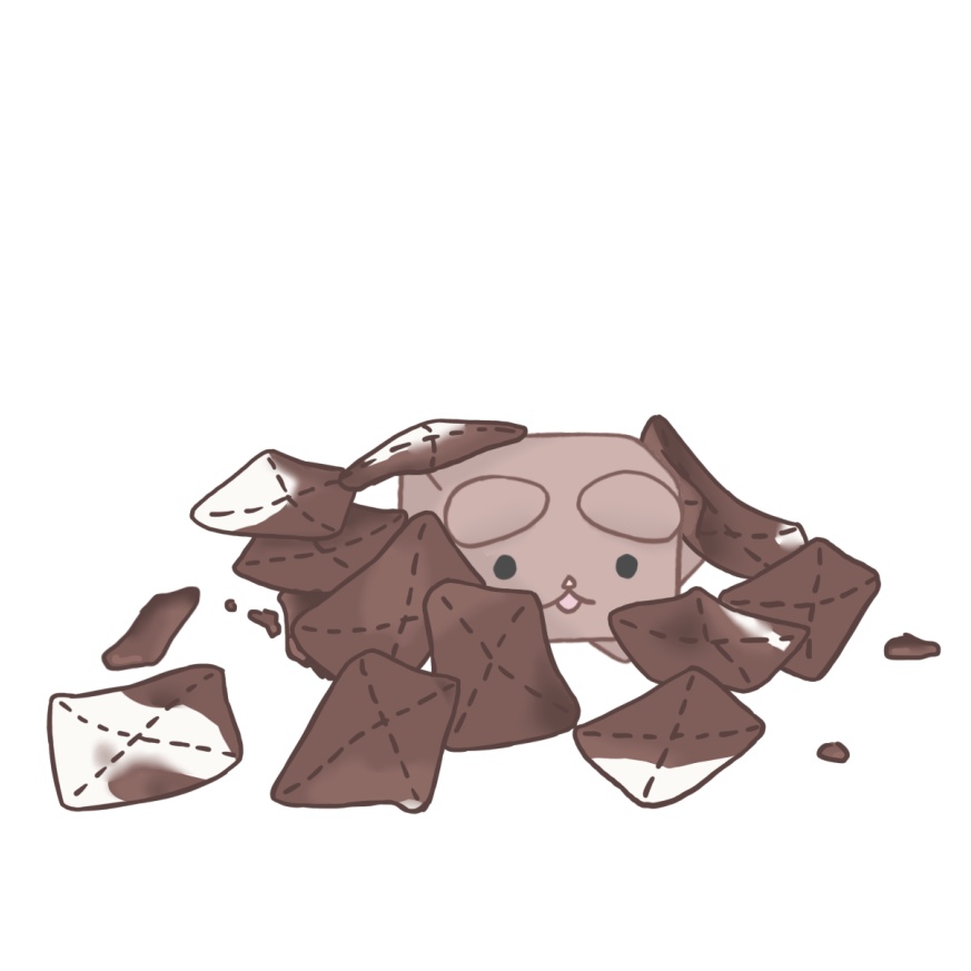 ココアでひとやすみ【ホワイト・ばってん模様】マグカップ