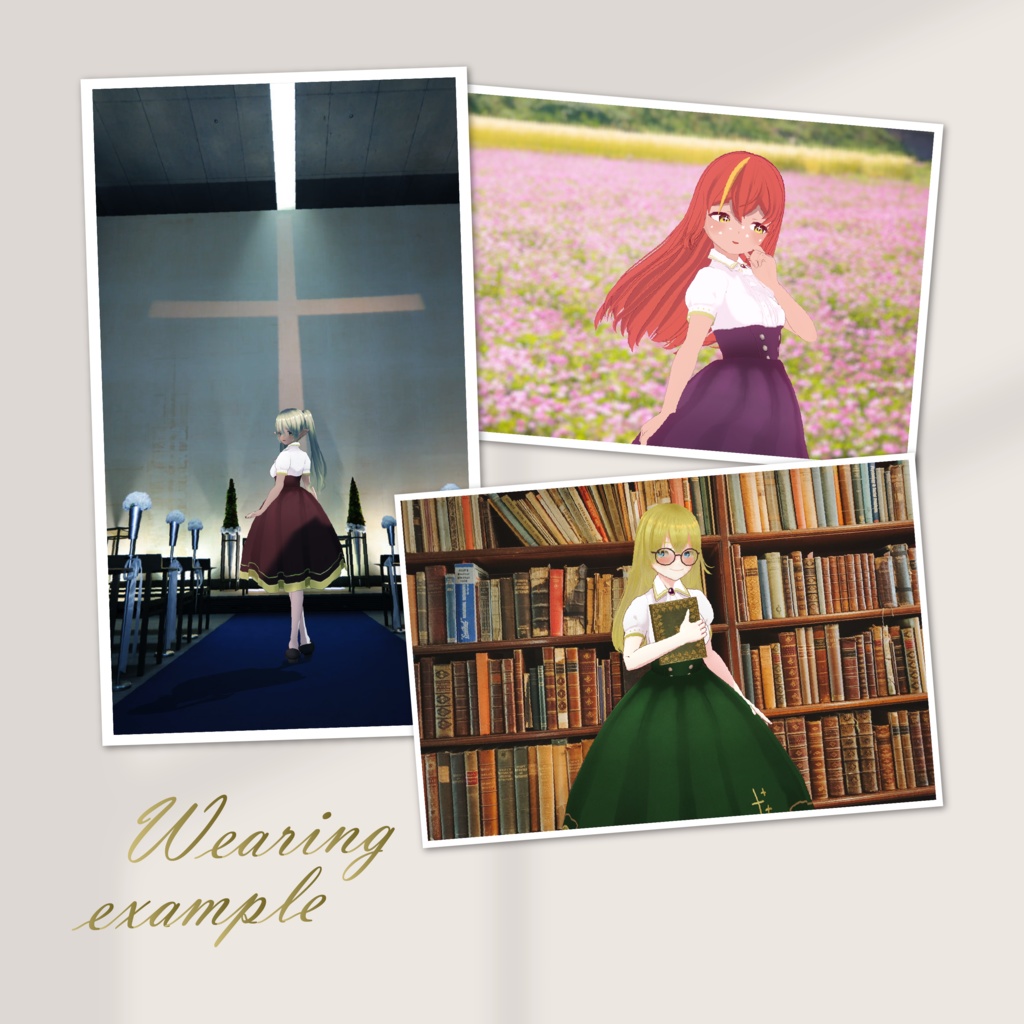 星空クラシカルワンピ