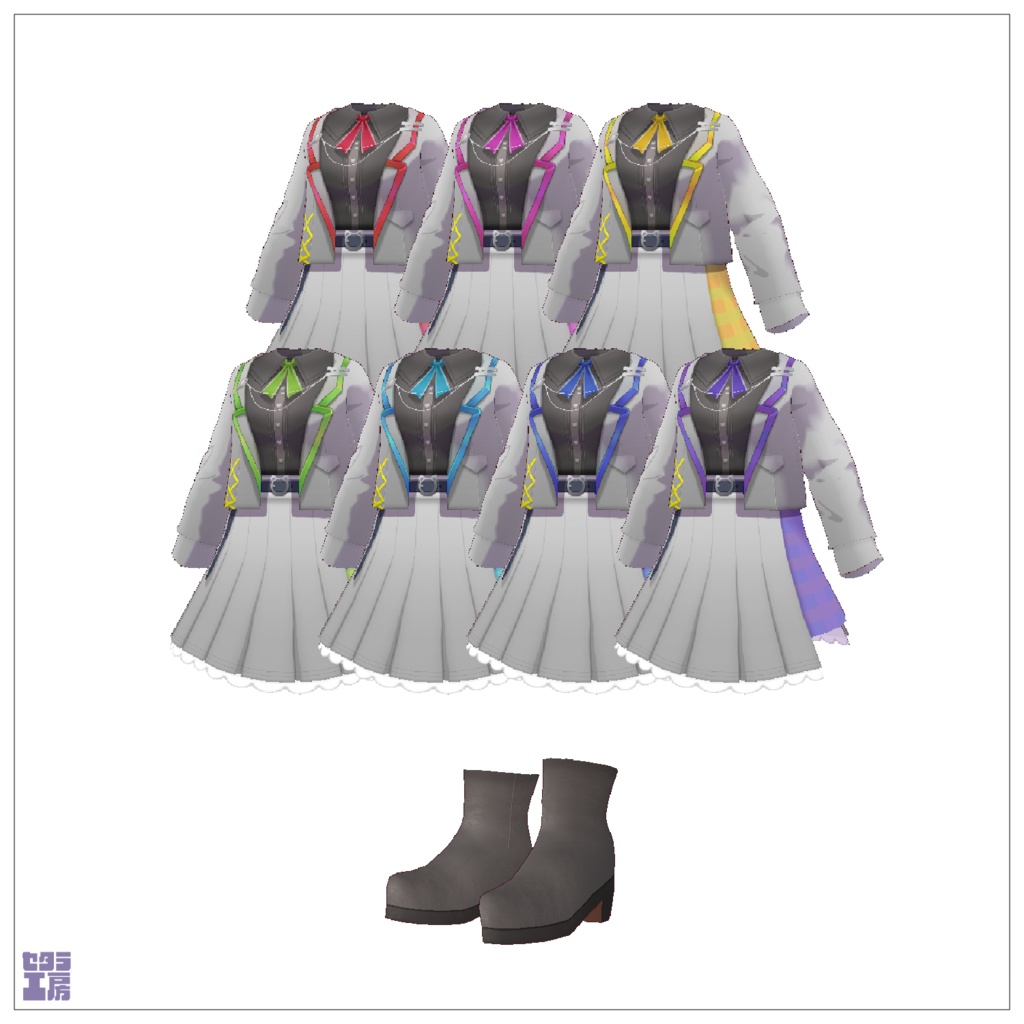 オリジナル3Dモデル 【霊知】