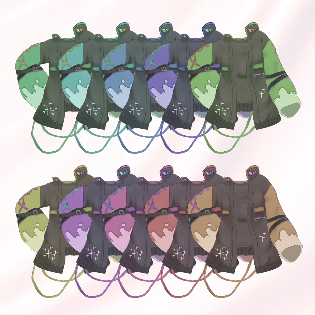 【VRoid衣装】【XWear対応】ネオ・パンクドリーム