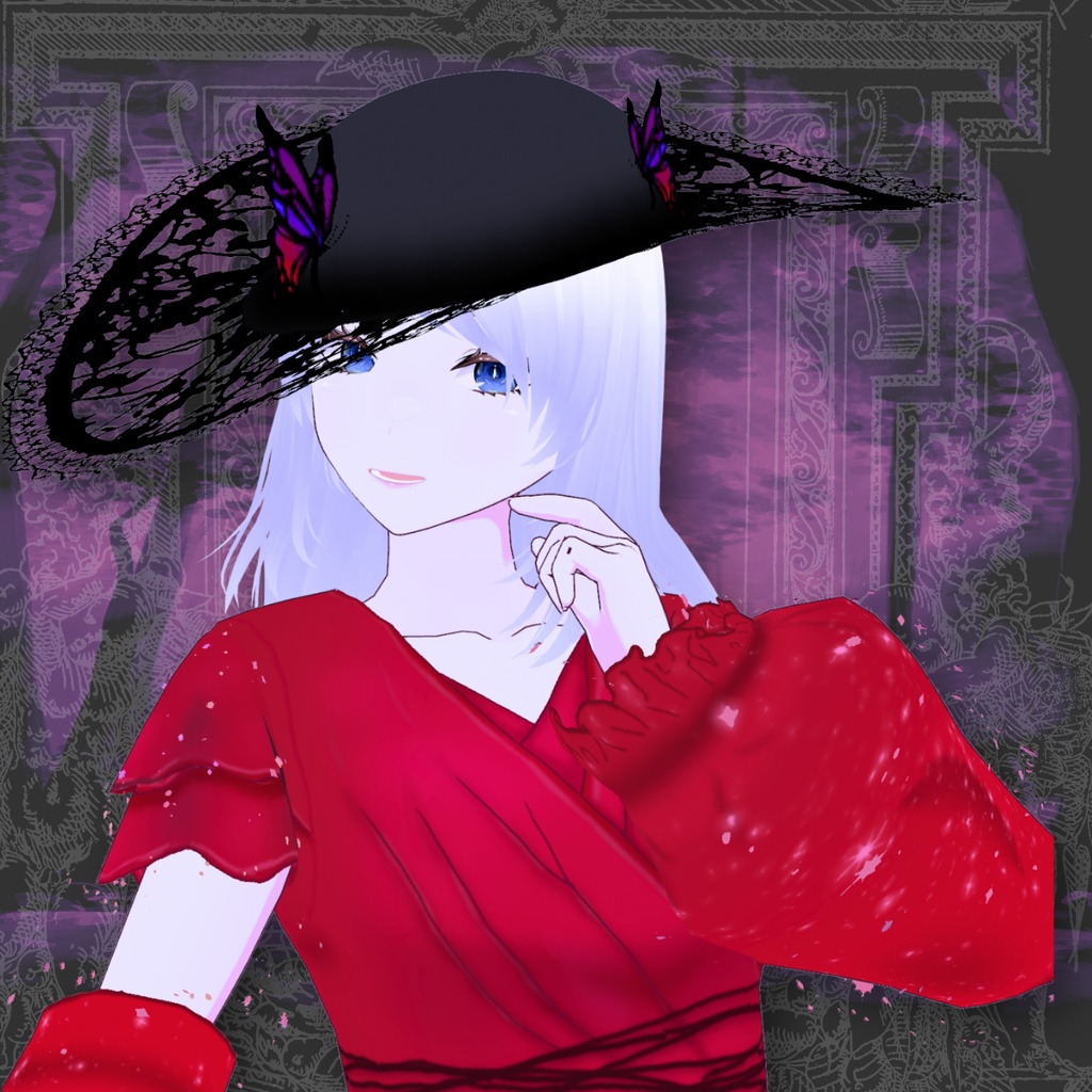 【XWear対応】バタフライひらひらドレス