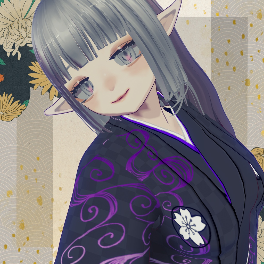 袴~流水~ 【VRoid衣装】【XWear対応】