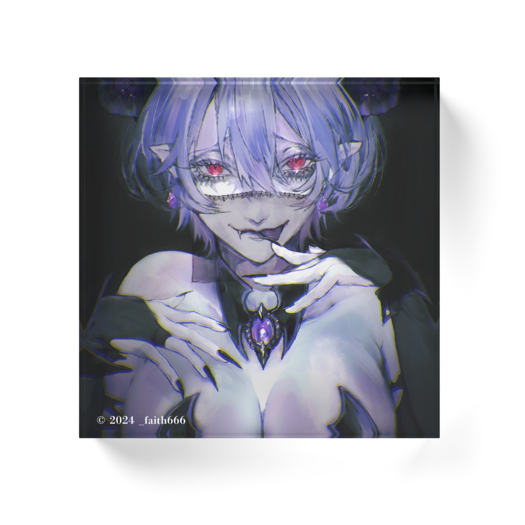 にゃこさま 絵画ver アクリルブロック