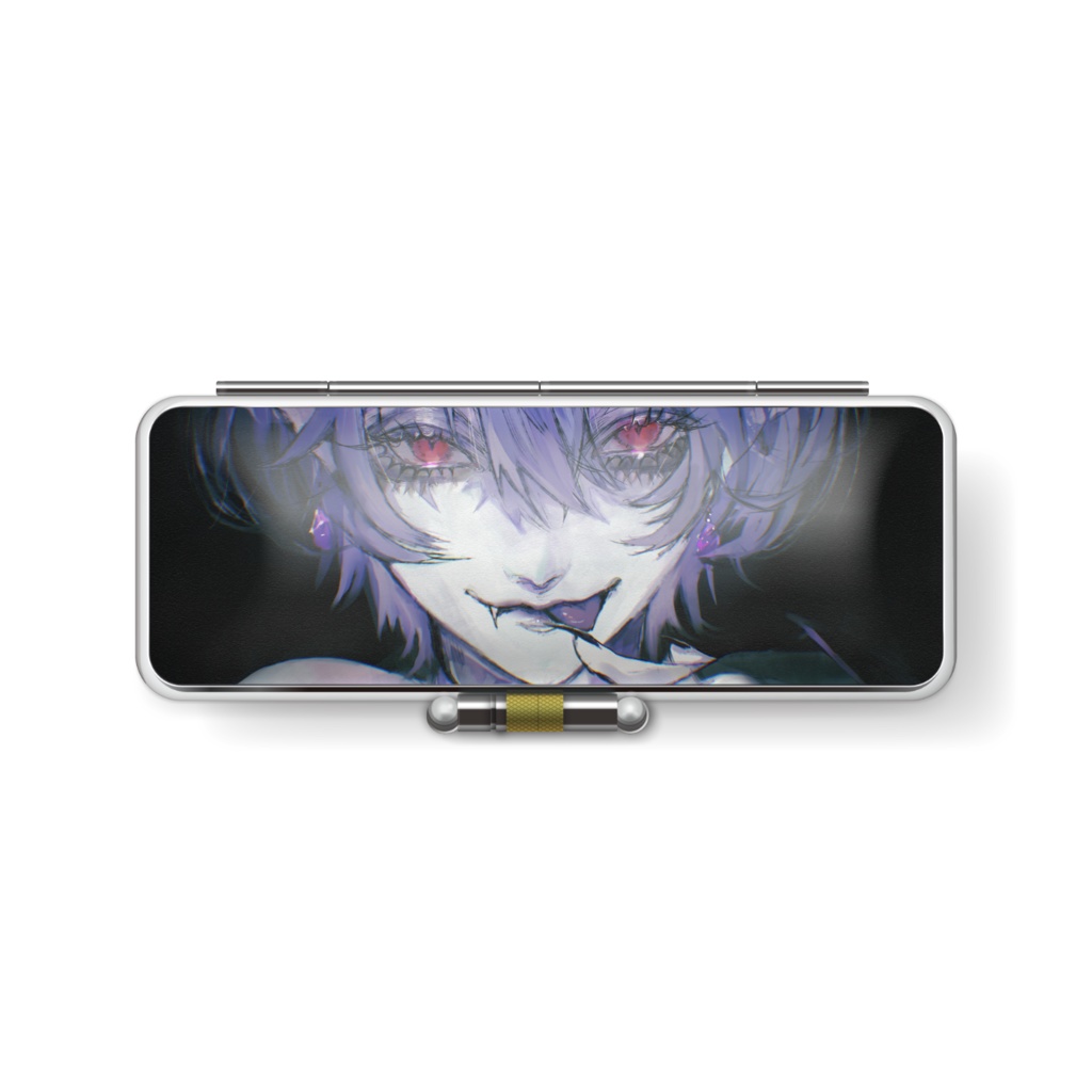 にゃこさま 絵画ver 裏表デザイン別 レザー印鑑ケース