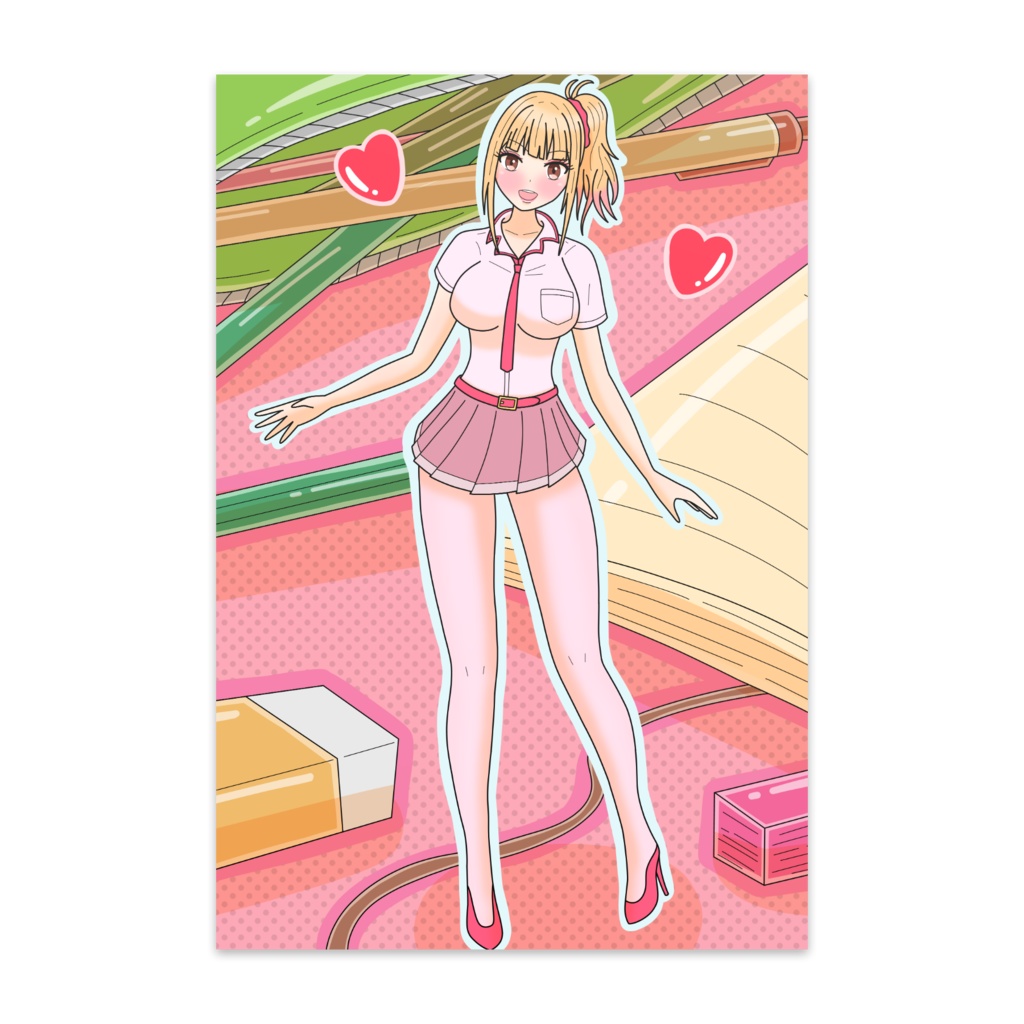 ギャル ポストカード