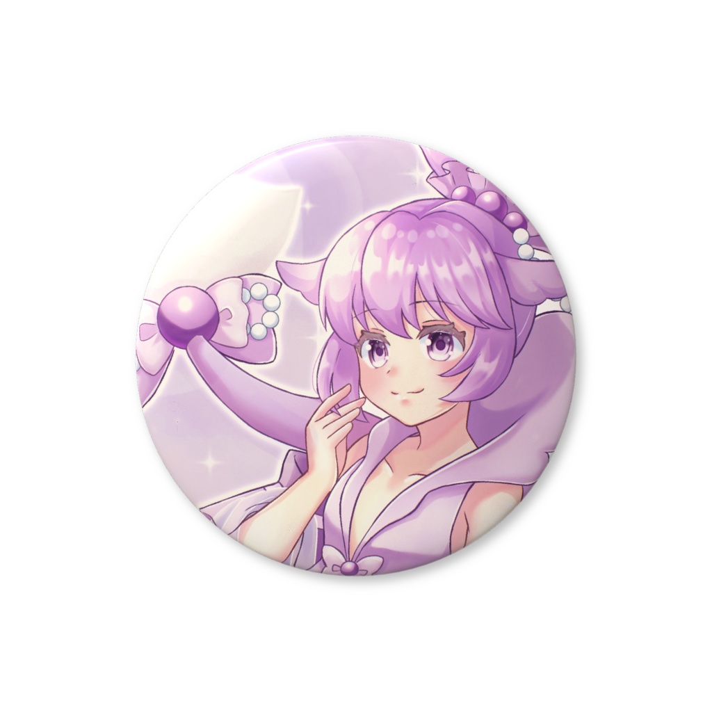 オリジナル人魚キャラ「ミモリ」缶バッジ