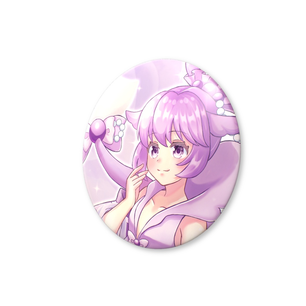 オリジナル人魚キャラ「ミモリ」缶バッジ