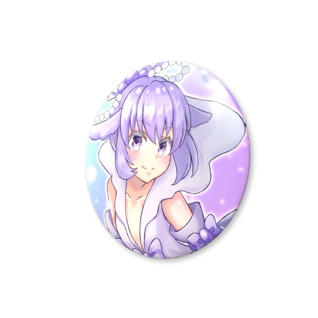 オリジナルキャラクターの人魚【ミノリ】の缶バッジ