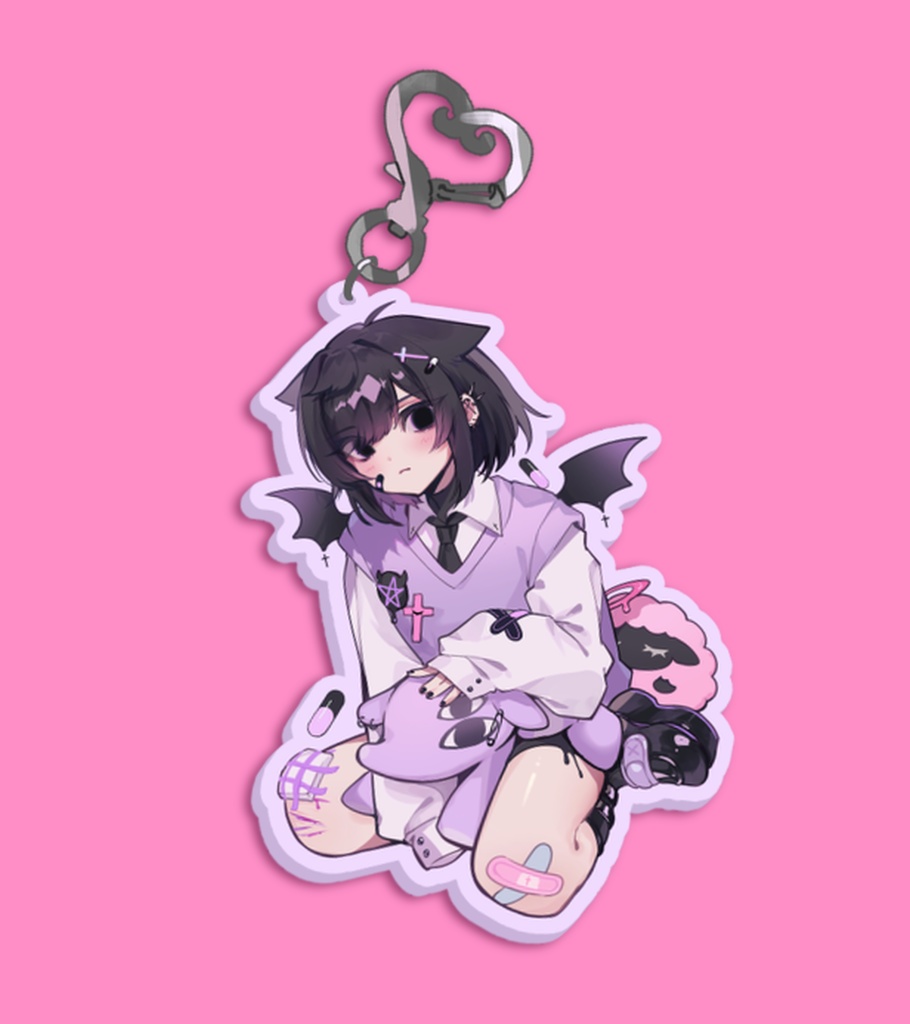 Acrylic key ring