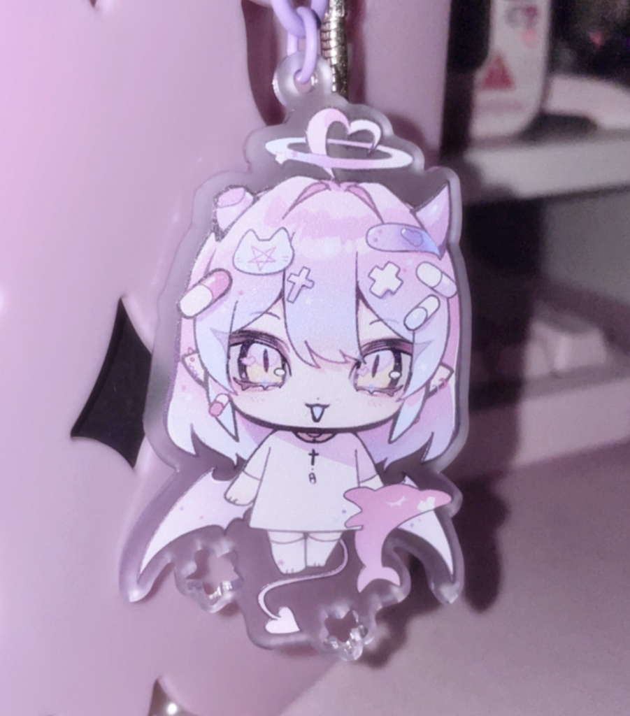 acrylic keyring