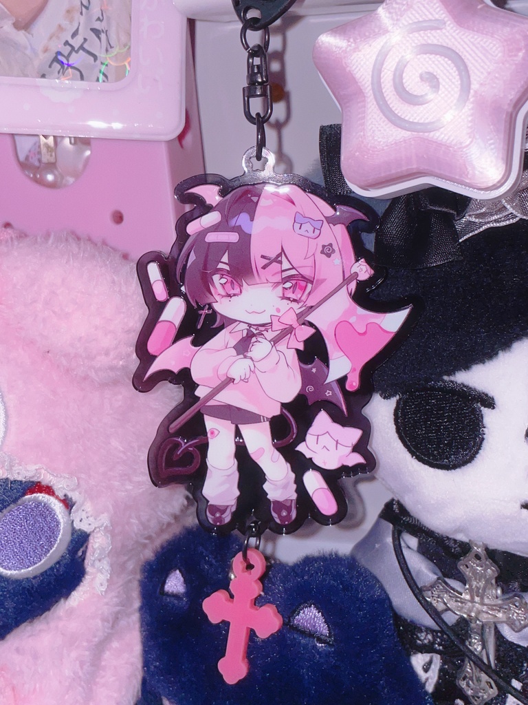 Eyla acrylic keyring