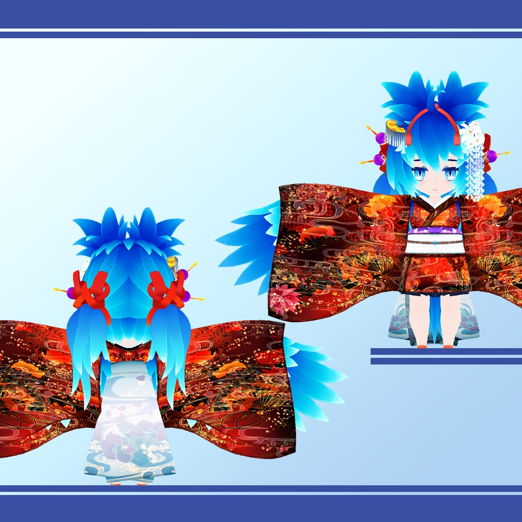 オリジナル3Dモデル:【ミルノーヌ】SD付きハーピーセット