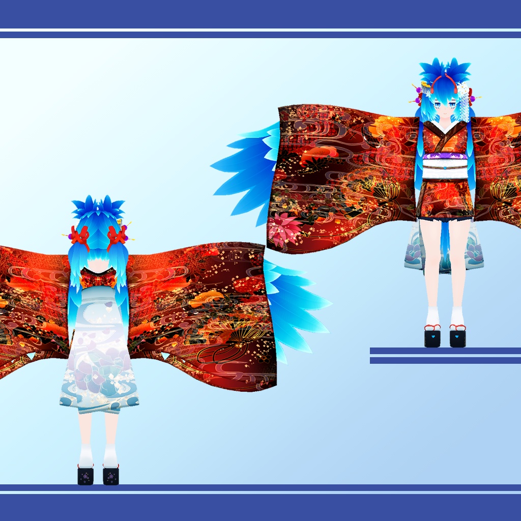 オリジナル3Dモデル:【ミルノーヌ】SD付きハーピーセット