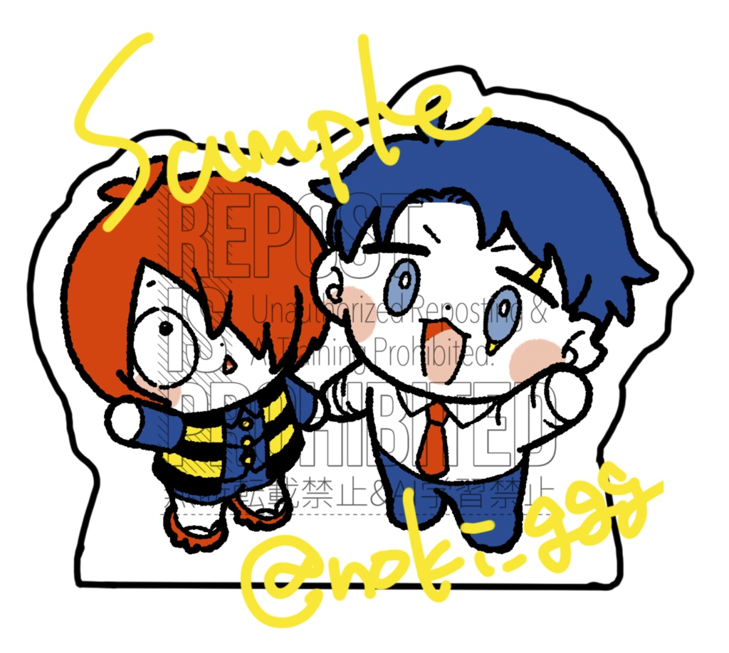 ちいこアクリルブロック（鬼水）