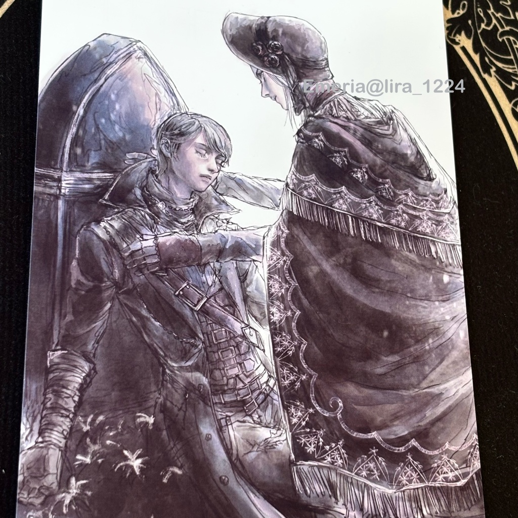 ブラボ　ポストカード　人形さんと狩人