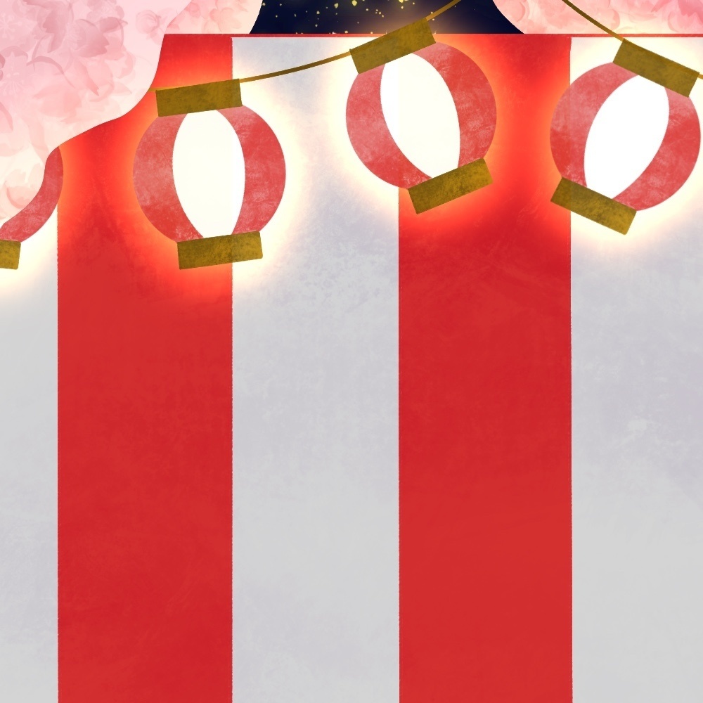 動く背景のみ有料お花見できるセット