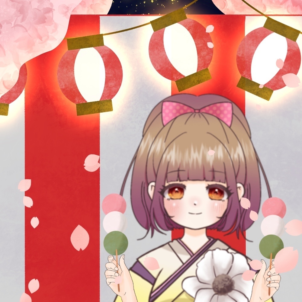 動く背景のみ有料お花見できるセット