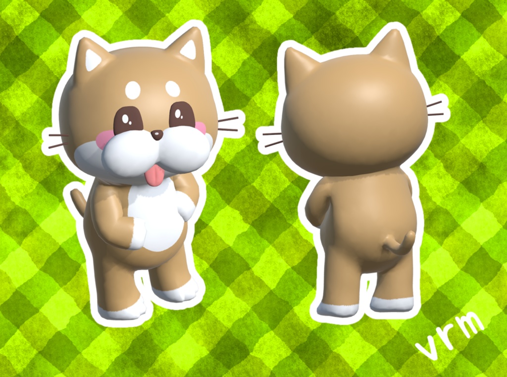 ペロ猫【柴犬】vrmアバター