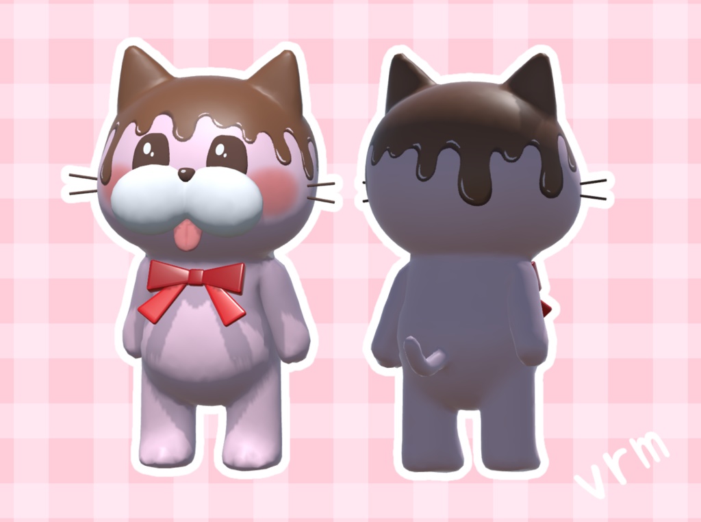 ペロ猫【たれチョコレート】vrmアバター(各1,000円)