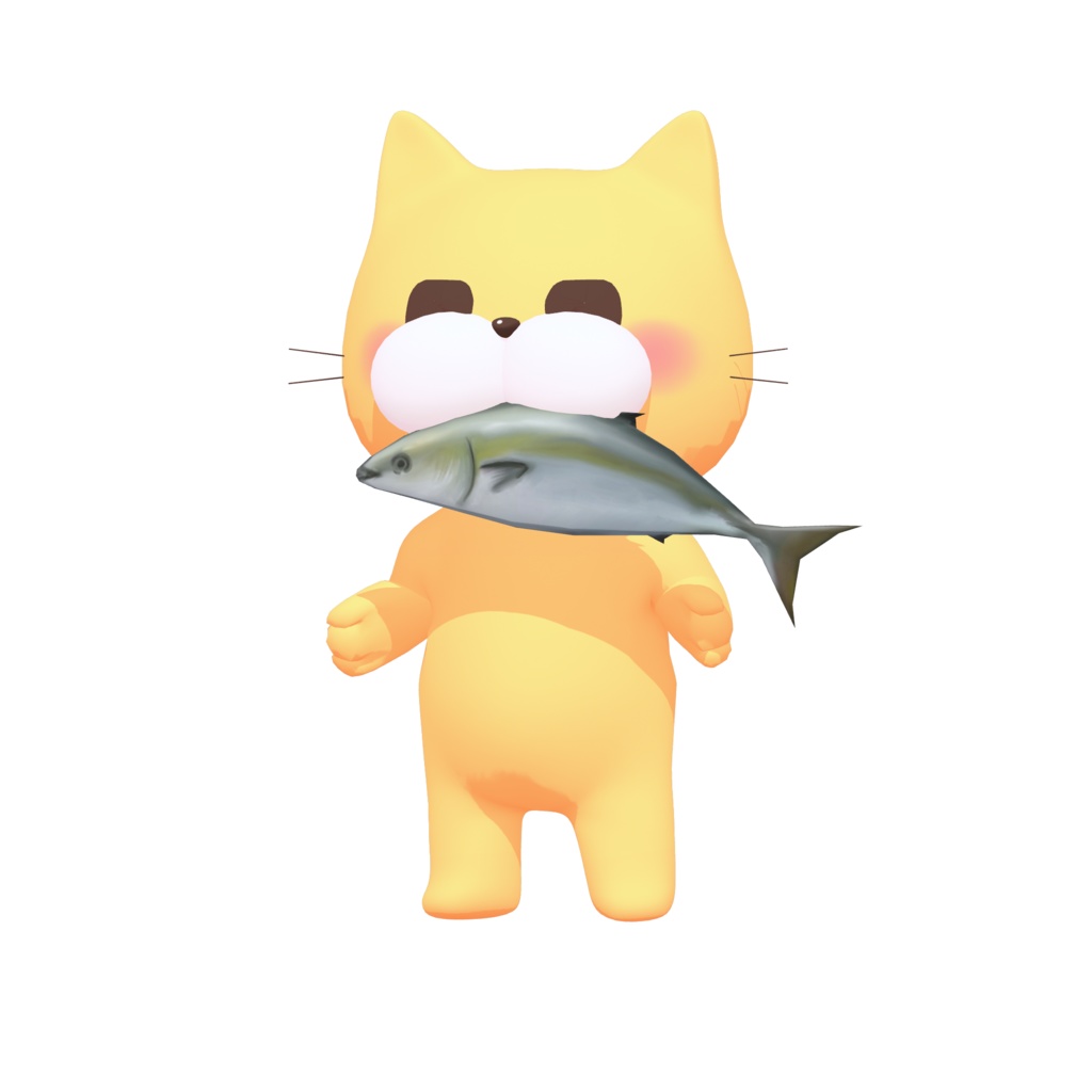 お魚くわえたペロ猫vrmアバター