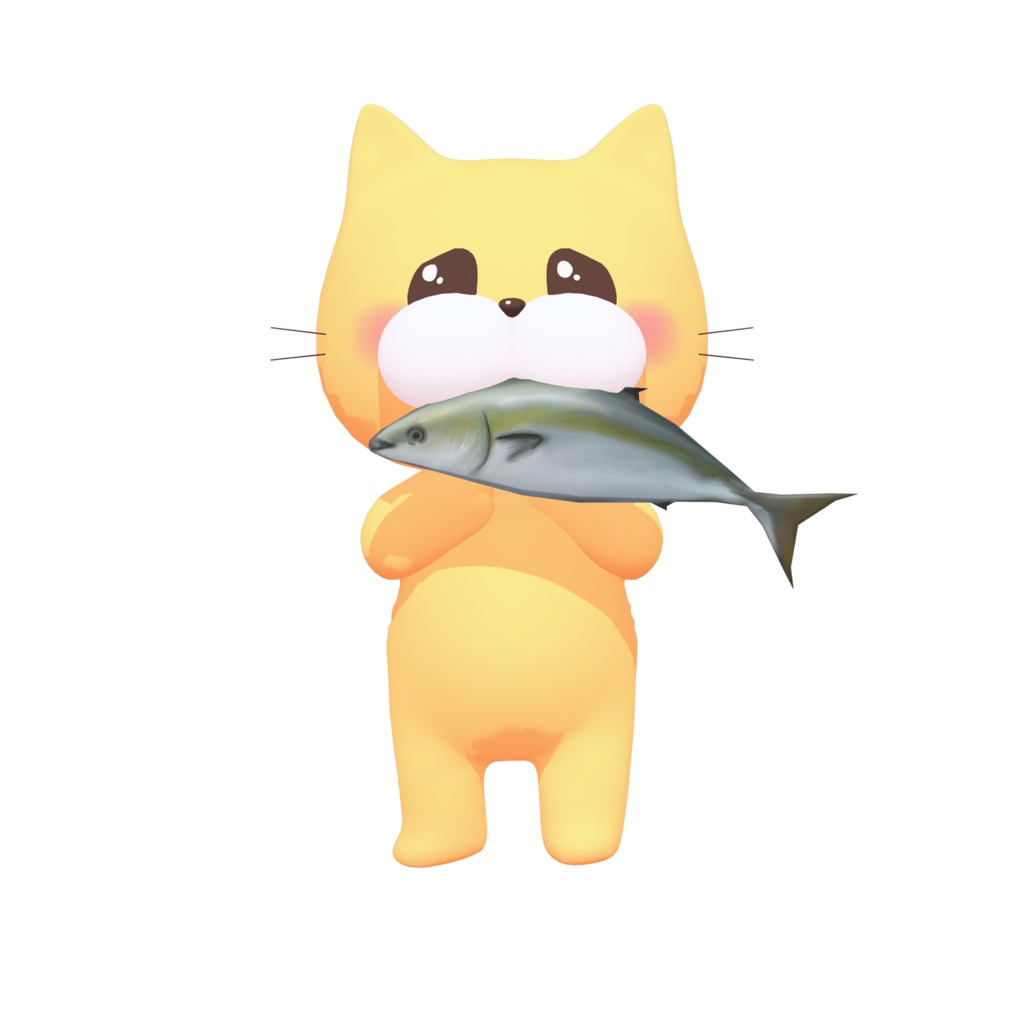 お魚くわえたペロ猫vrmアバター