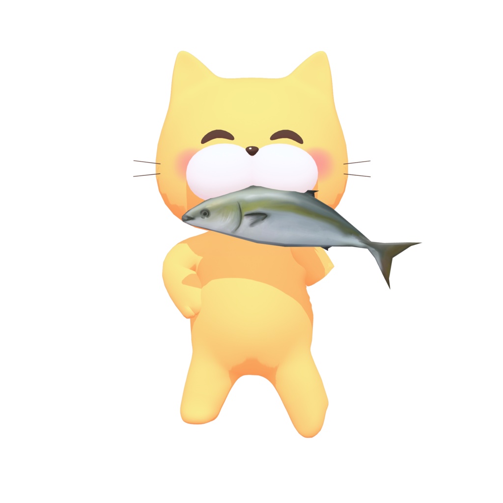 お魚くわえたペロ猫vrmアバター