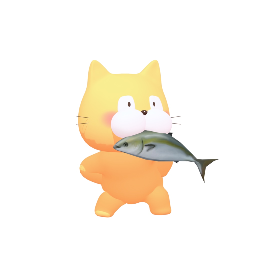 お魚くわえたペロ猫vrmアバター