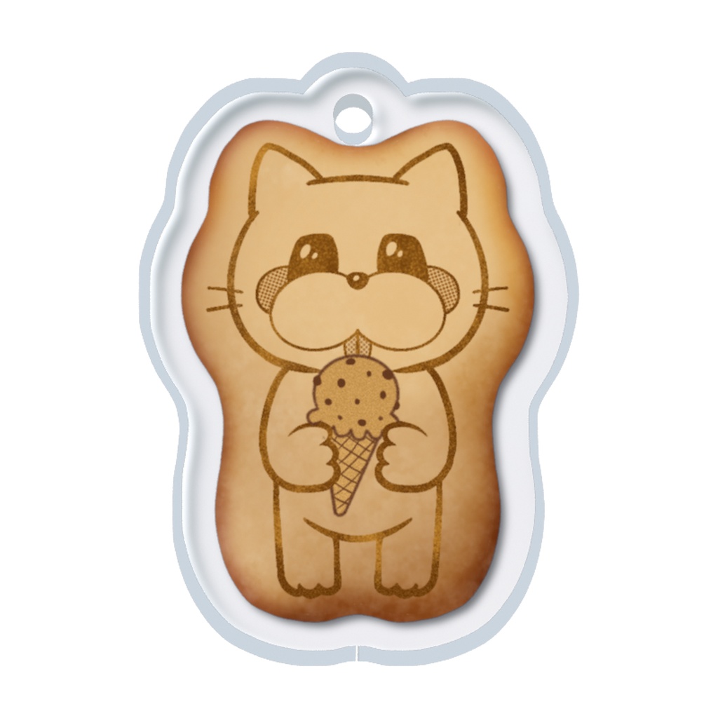 ペロ猫クッキーめじるしチャーム