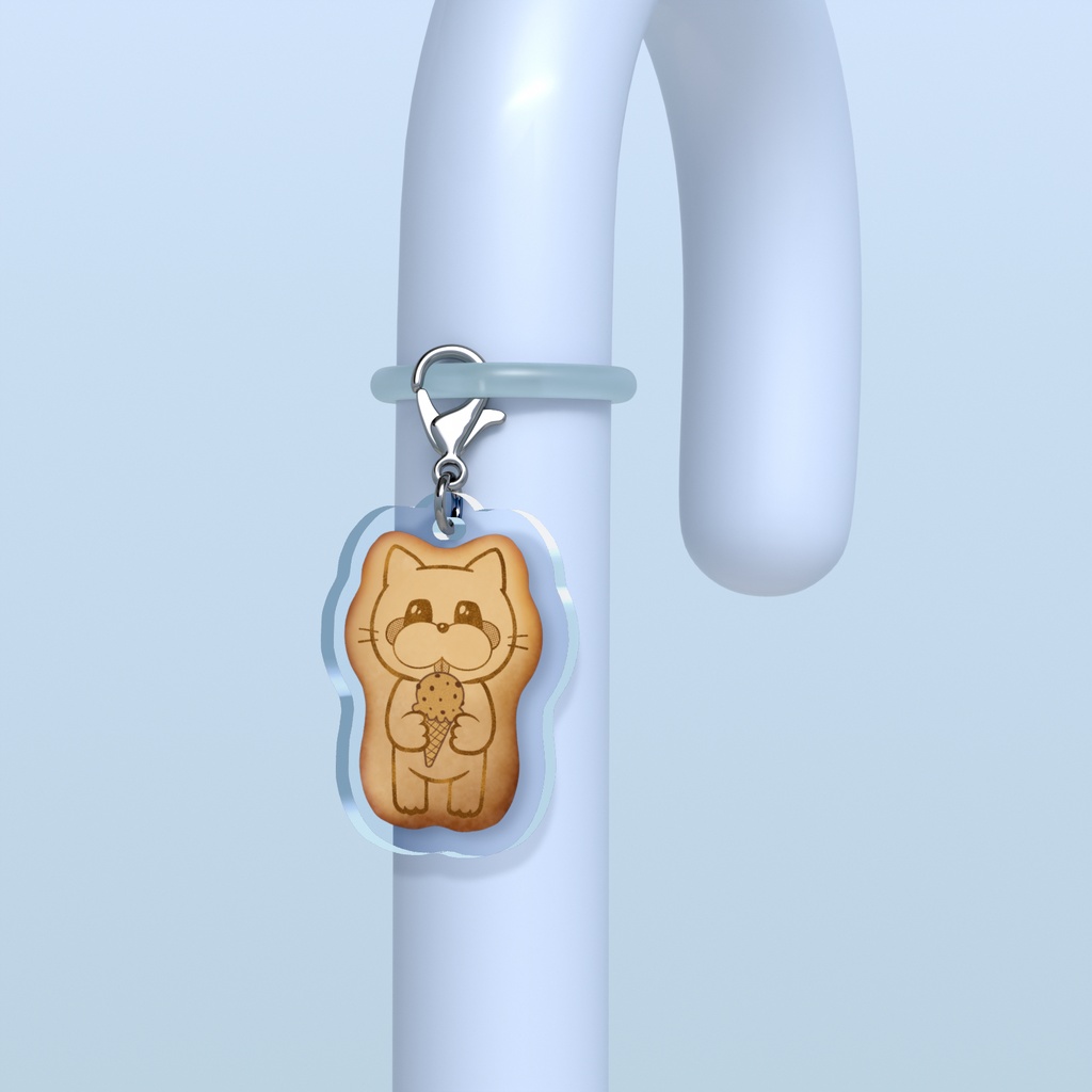 ペロ猫クッキーめじるしチャーム