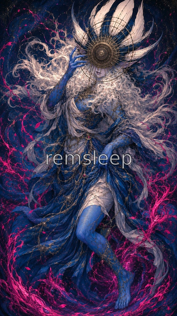 花冠の器｜Vessel of the Flower Crown｜Dark Fantasy Digital Art
