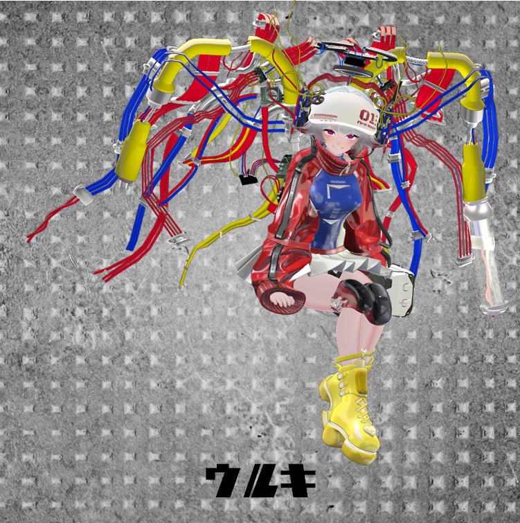 【VRCHAT】飛行用主翼拡張ユニット:TEK MEC(アニメーション付翼)