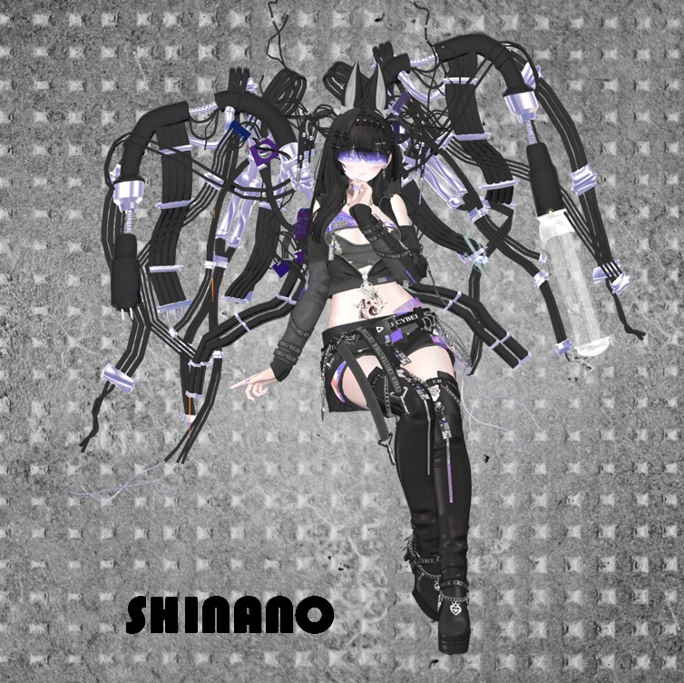 【VRCHAT】飛行用主翼拡張ユニット:TEK MEC(アニメーション付翼)