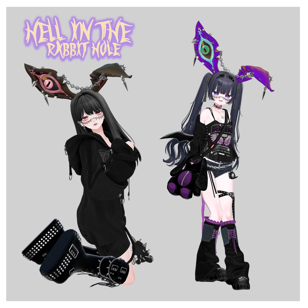 【VRCHAT】🐰 地獄聶眼 🐰(アニメーション付うさ耳)