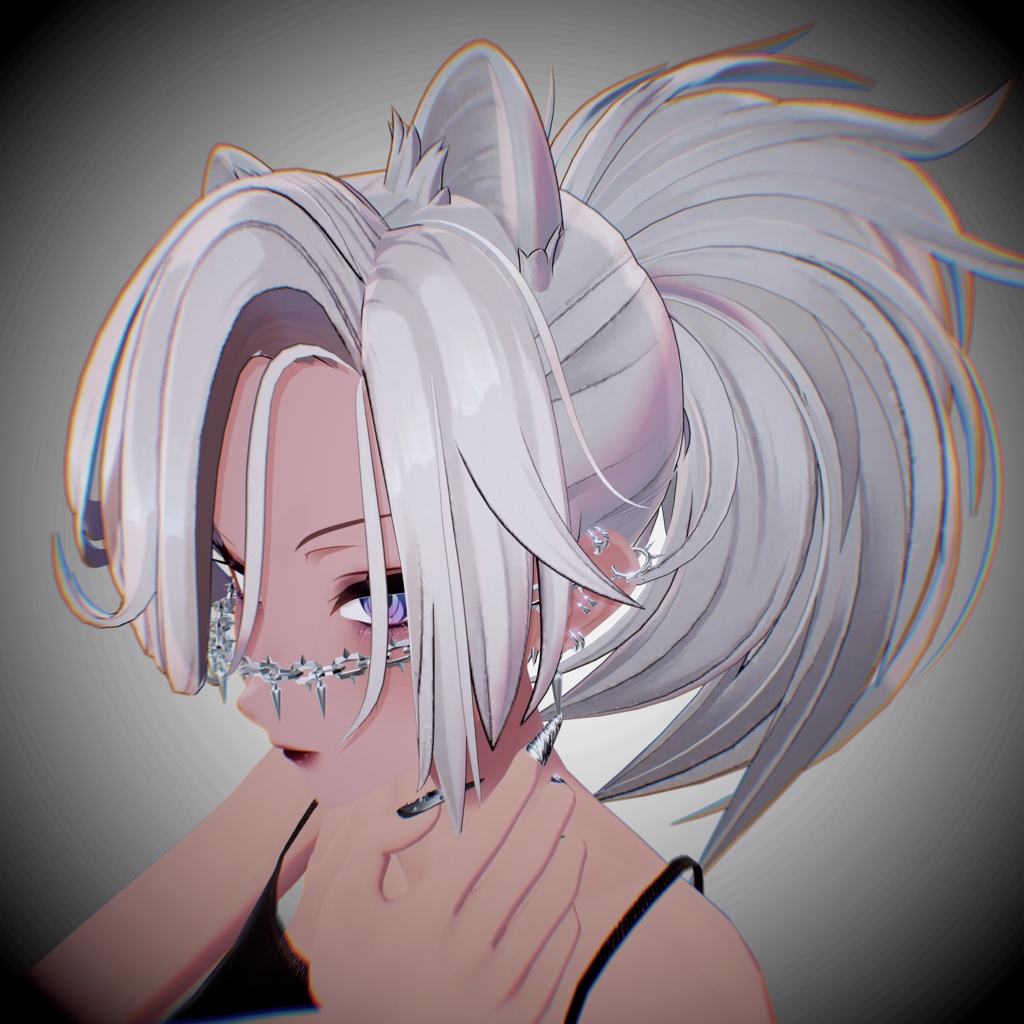 【VRCHAT】⛓ CLANK ⛓(フェイスチェーン&ピアス)