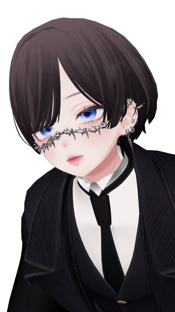 【VRCHAT】⛓ CLANK ⛓(フェイスチェーン&ピアス)