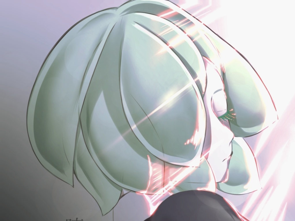 睫毛の上にのる光のように