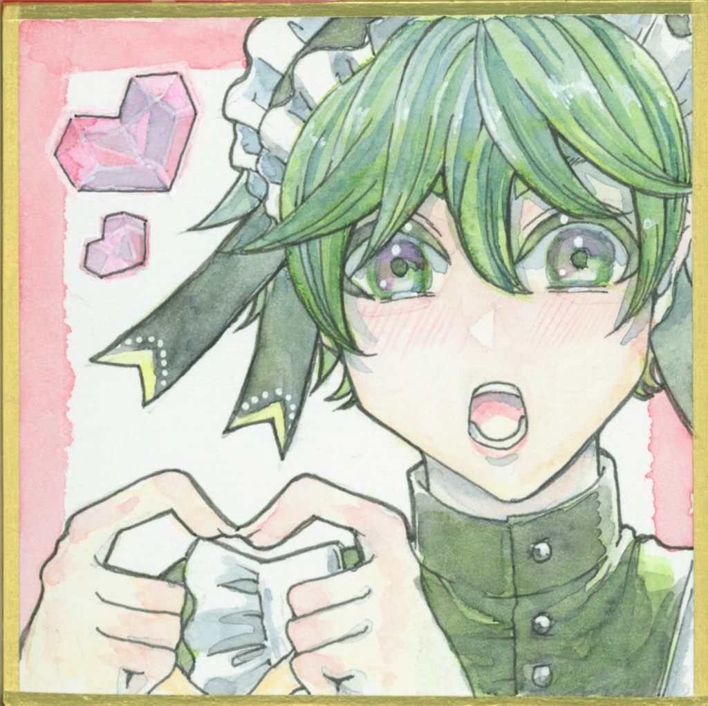 一次創作豆色紙原画