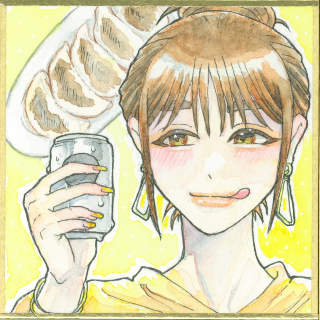 一次創作豆色紙原画