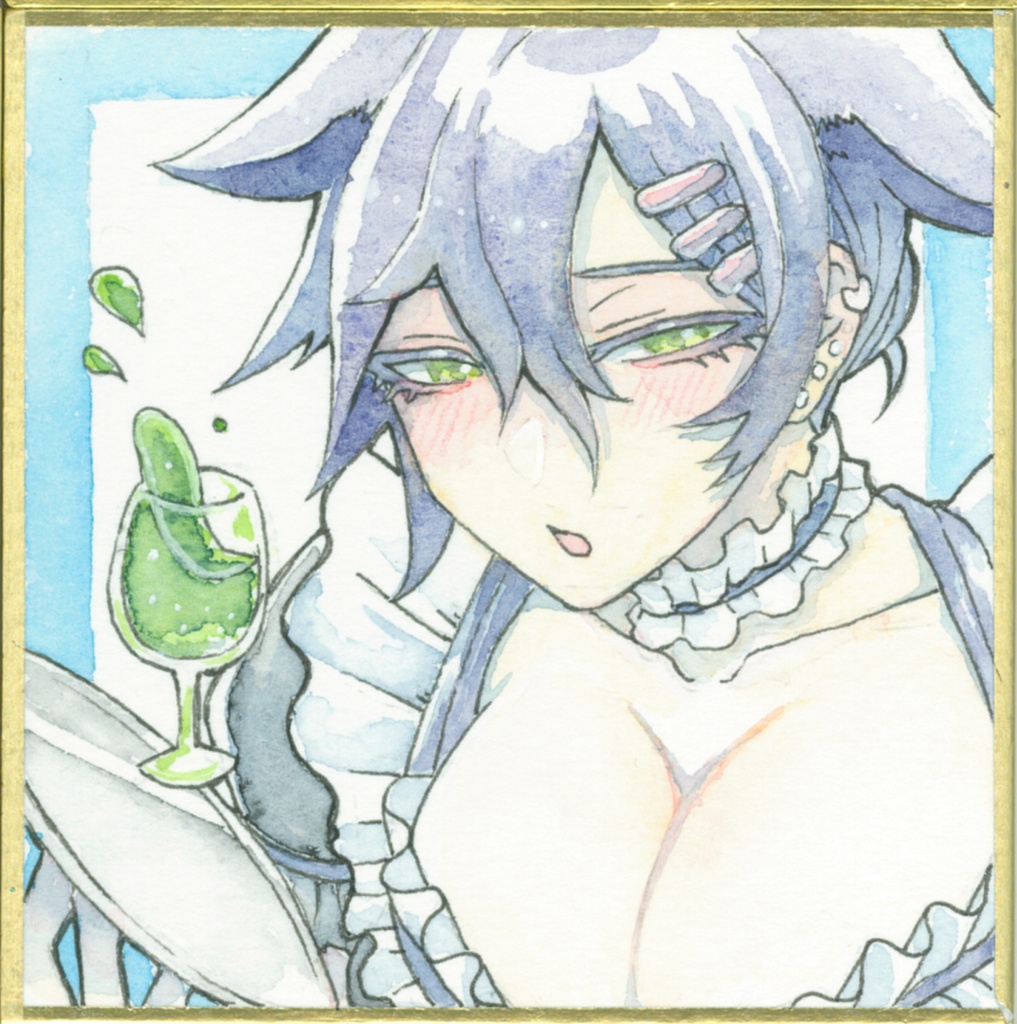 一次創作豆色紙原画