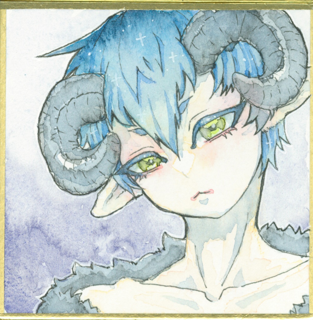 一次創作豆色紙原画