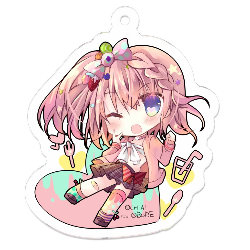 おぼれちゃんアクリルキーホルダー