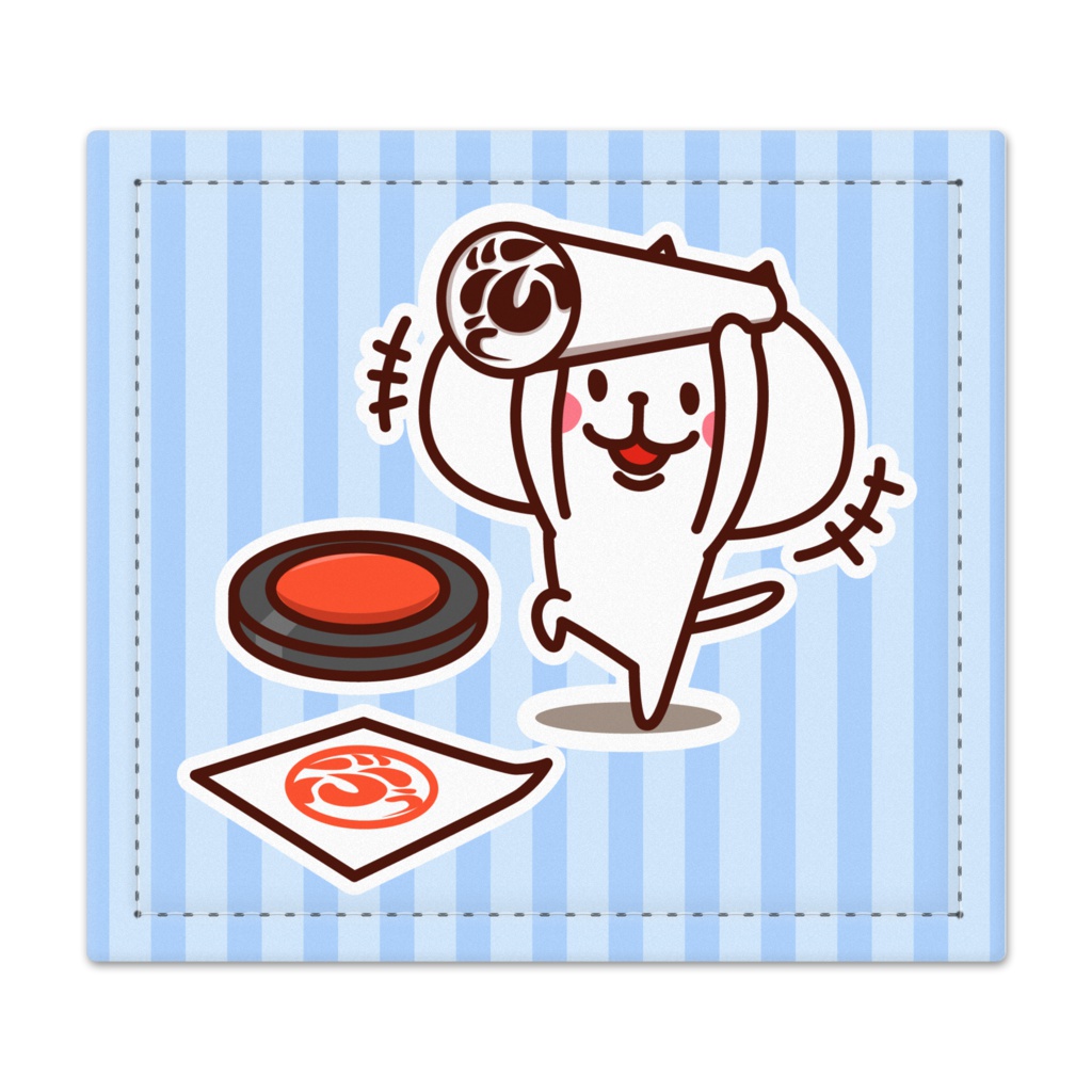 ぶーちゃん 捺印マット(スタンプポンポン)