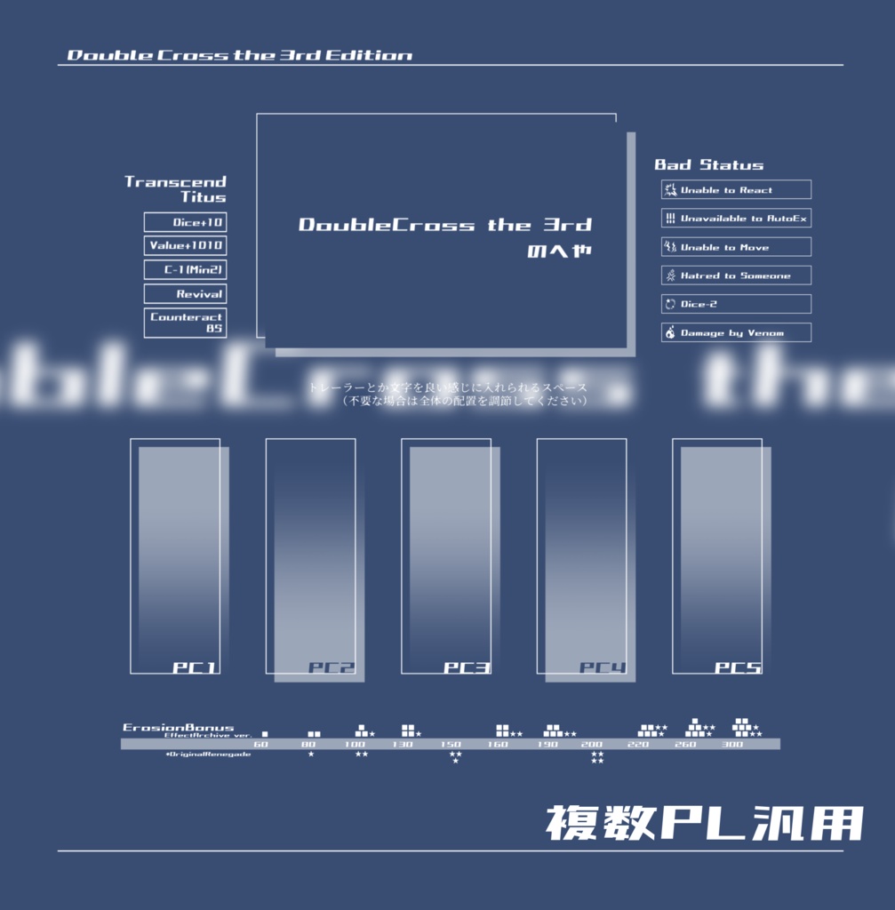 【DX3rd】ココフォリア素材 Ver2
