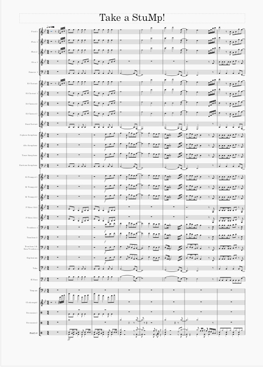 Take a StuMp! Brass Arrangement【フルスコア配布】