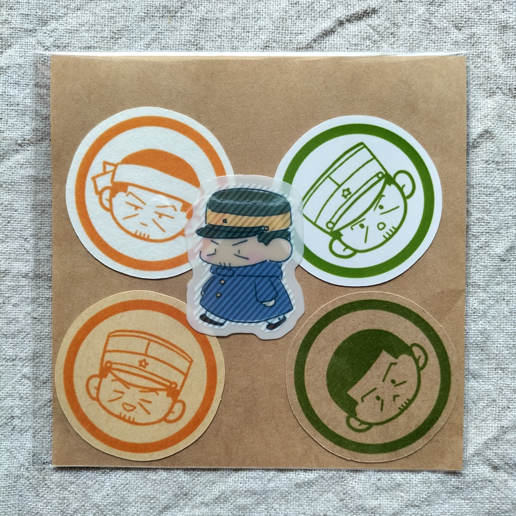 第三回軍曹会議のホームページで使ってもらったアイコンのシールセット