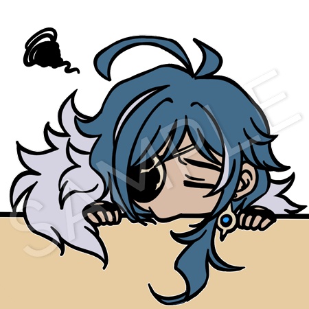 【非公式】原神 ガイアル 動くGIFスタンプパック(カイア・アルベド個別購入OK / Genshin Impact Kaebedo Animated GIF Emote Pack - Sold Individually)