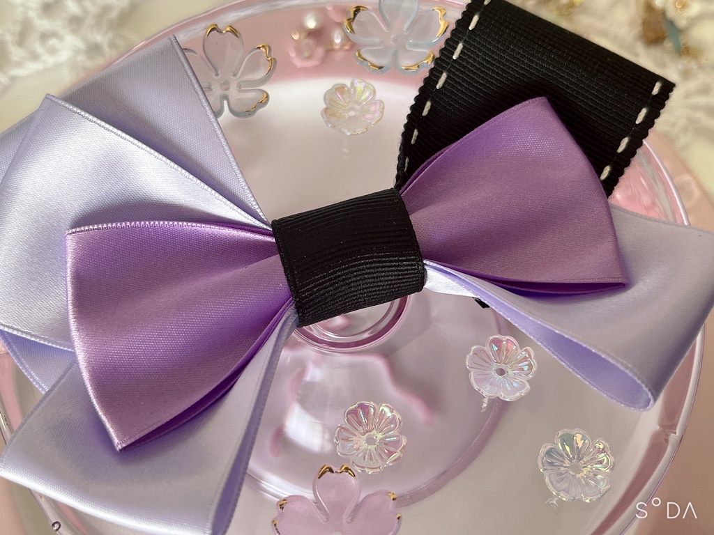 刀剣乱舞 江戸三作イメージ ハンドメイドリボン 【ポニーフック】