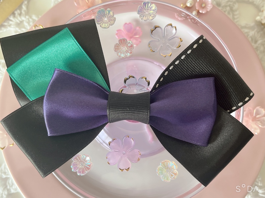 刀剣乱舞 江戸三作 ハンドメイドリボン【ヘアゴム】